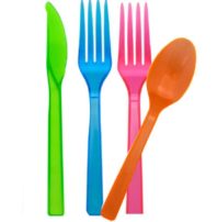 image of plastic cutlery